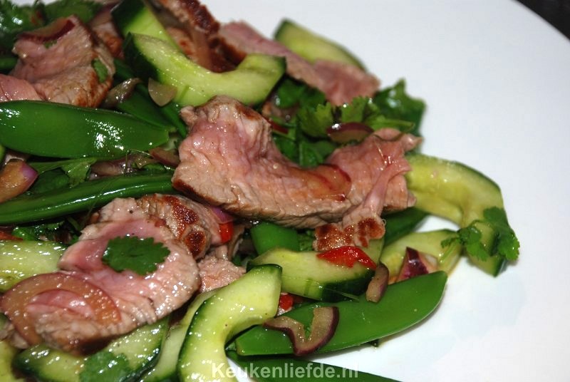 Thaise biefstuksalade