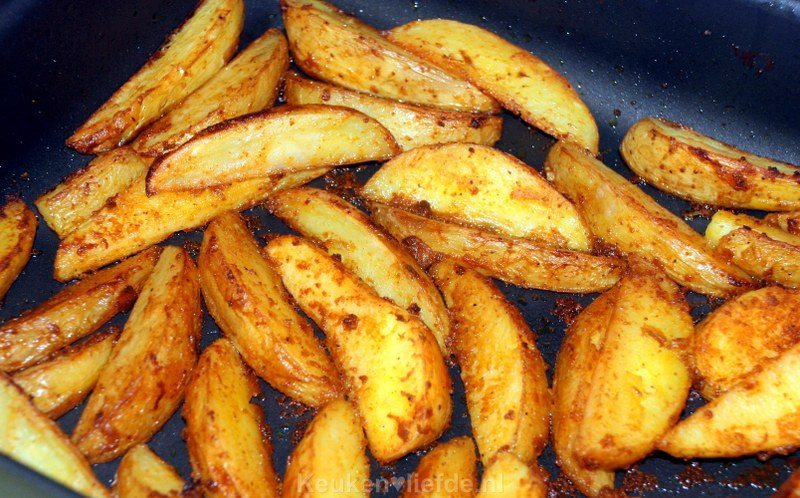 Gekruide aardappelpartjes uit de oven Gekruide aardappelpartjes uit de oven