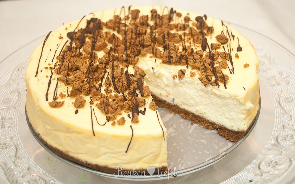 Pepernoten-cheesecake Pepernoten-cheesecake