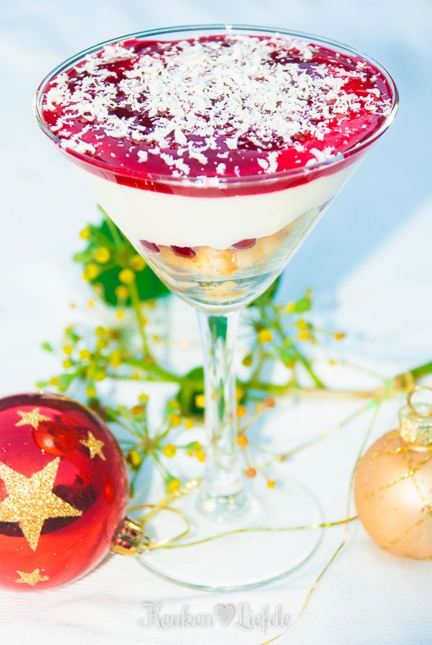 Trifleglaasjes: supermakkelijk kerstdessert! Trifleglaasjes: supermakkelijk kerstdessert!