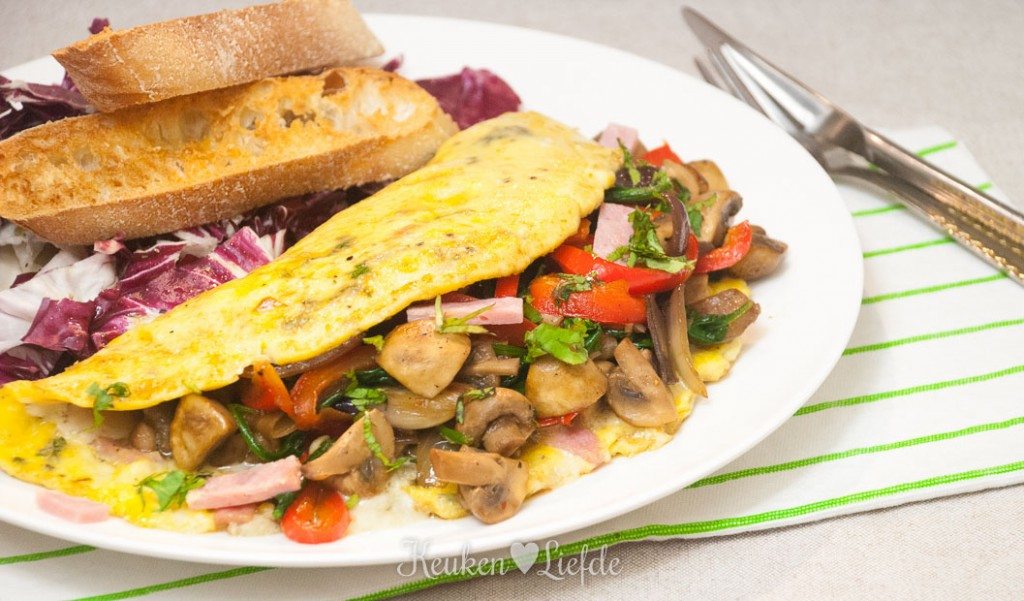 Gevulde omelet Gevulde omelet