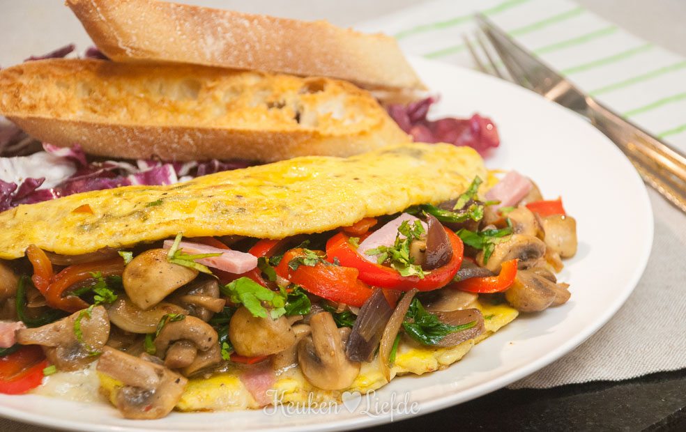 Gevulde omelet Gevulde omelet