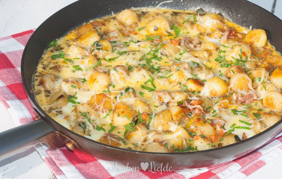 Boerenomelet met krieltjes