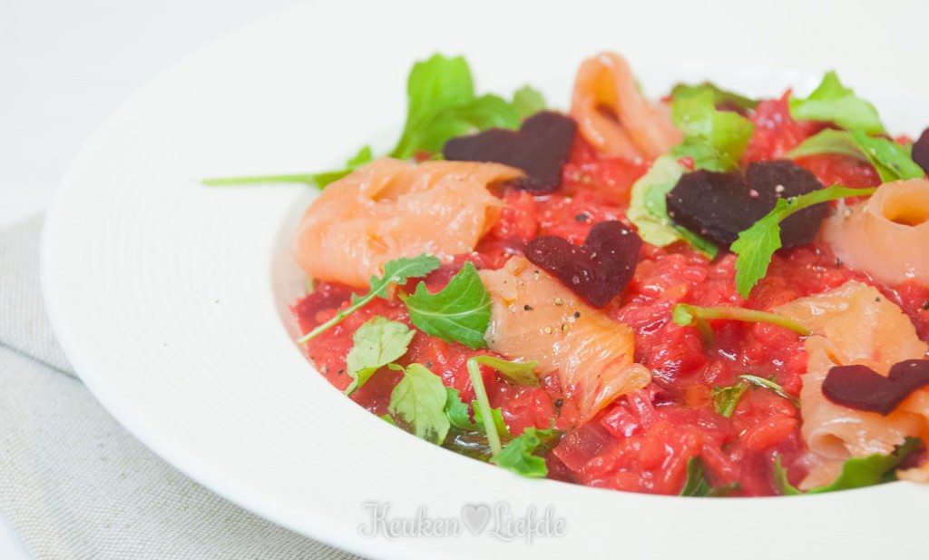 Spijs & Wijn: bietenrisotto met gerookte zalm