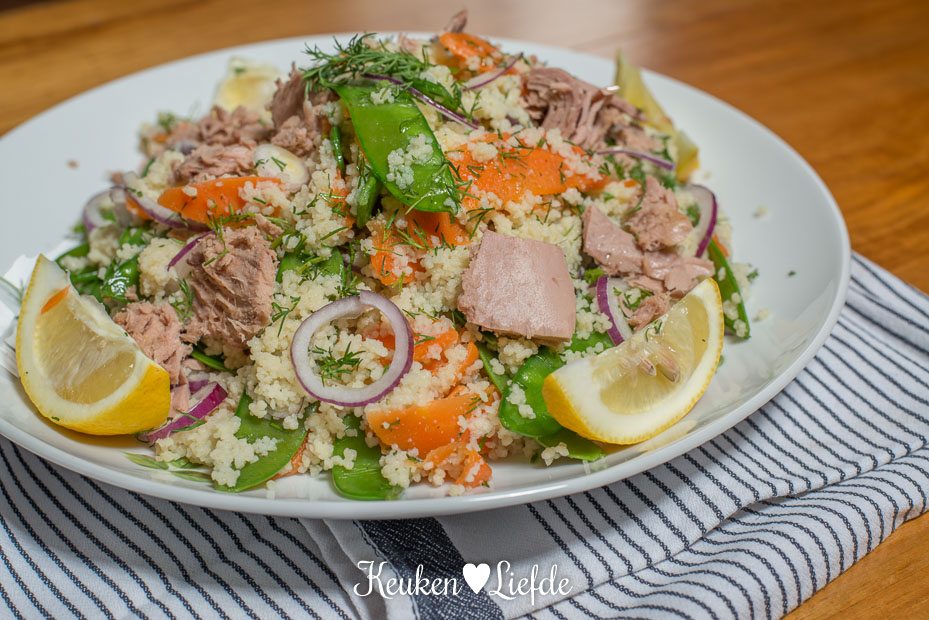Lekker Snel: couscoussalade met tonijn Lekker Snel: couscoussalade met tonijn