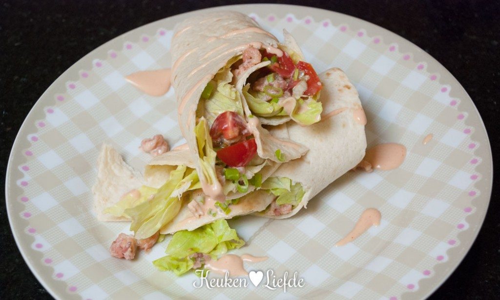 Lunchwrap met Hollandse garnaal Lunchwrap met Hollandse garnaal