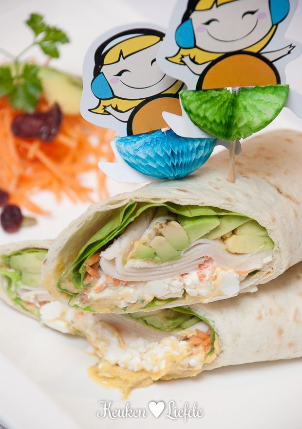 Speels & Smakelijk: wrap met pompoenhummus Speels & Smakelijk: wrap met pompoenhummus