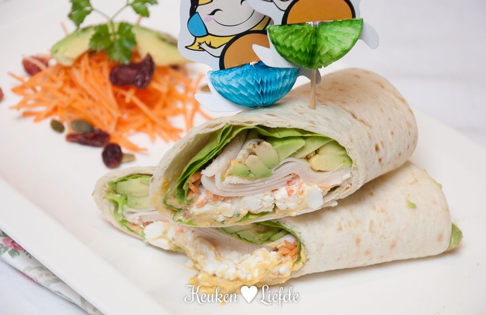Speels & Smakelijk: wrap met pompoenhummus Speels & Smakelijk: wrap met pompoenhummus