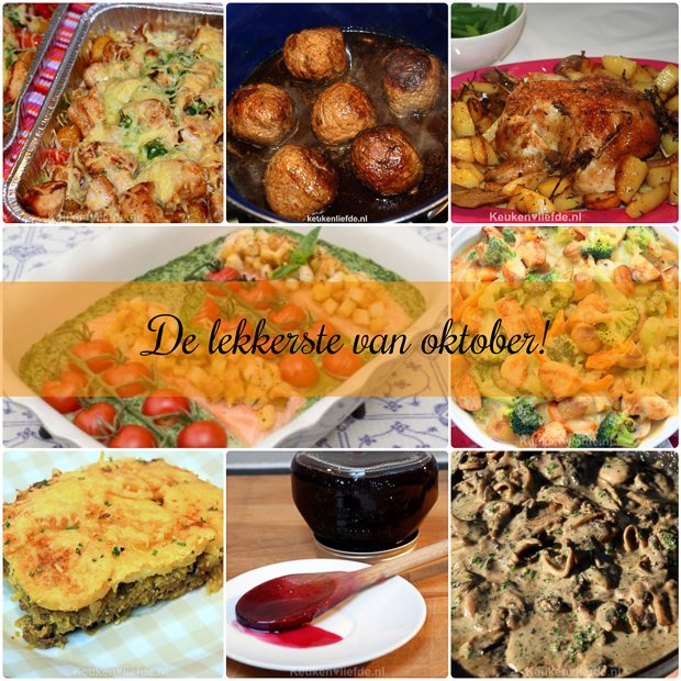 De lekkerste recepten van oktober! De lekkerste recepten van oktober!
