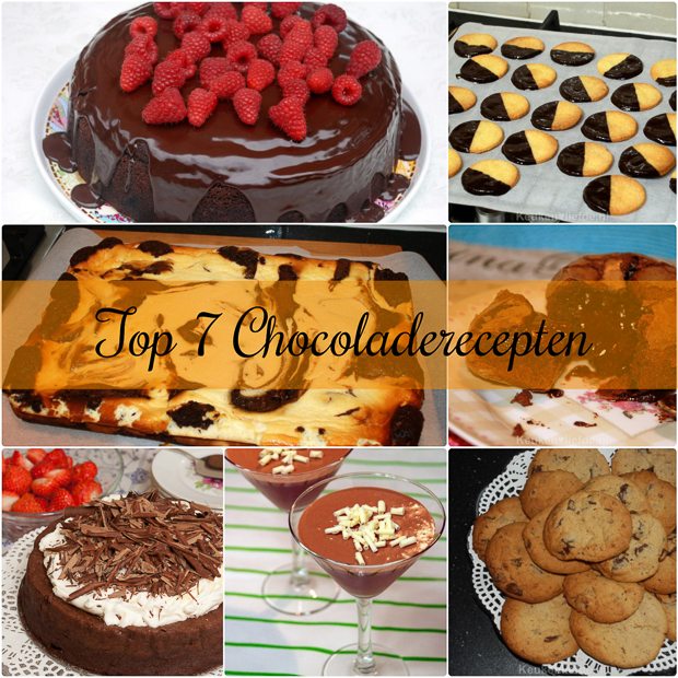 Top 7 chocoladerecepten! Top 7 chocoladerecepten!