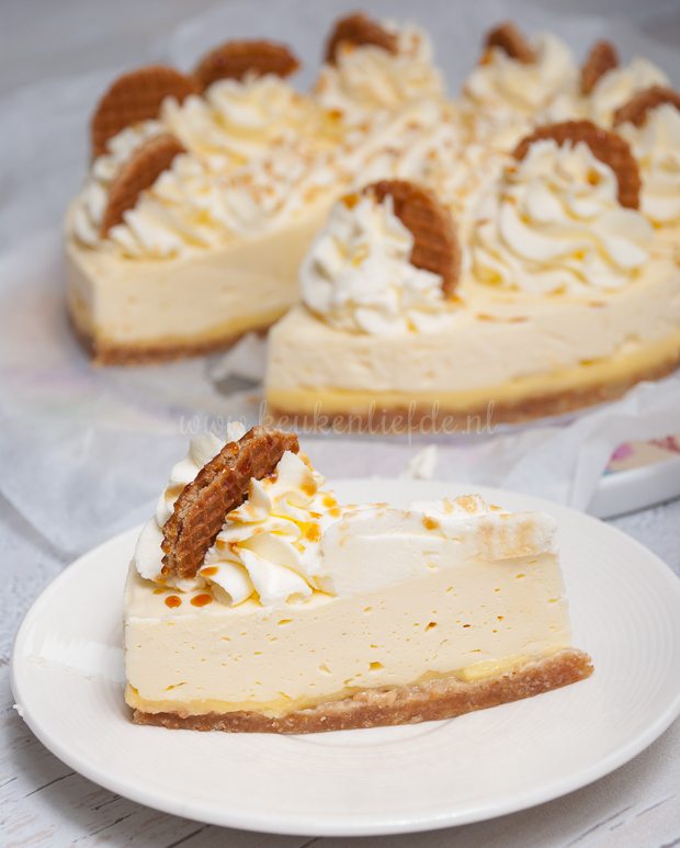 Stroopwafeltaart Stroopwafeltaart