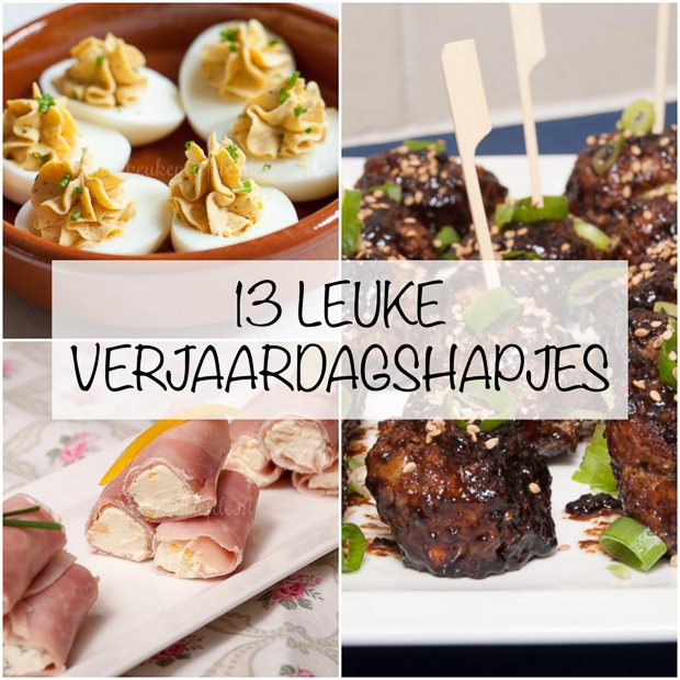 13 leuke verjaardagshapjes