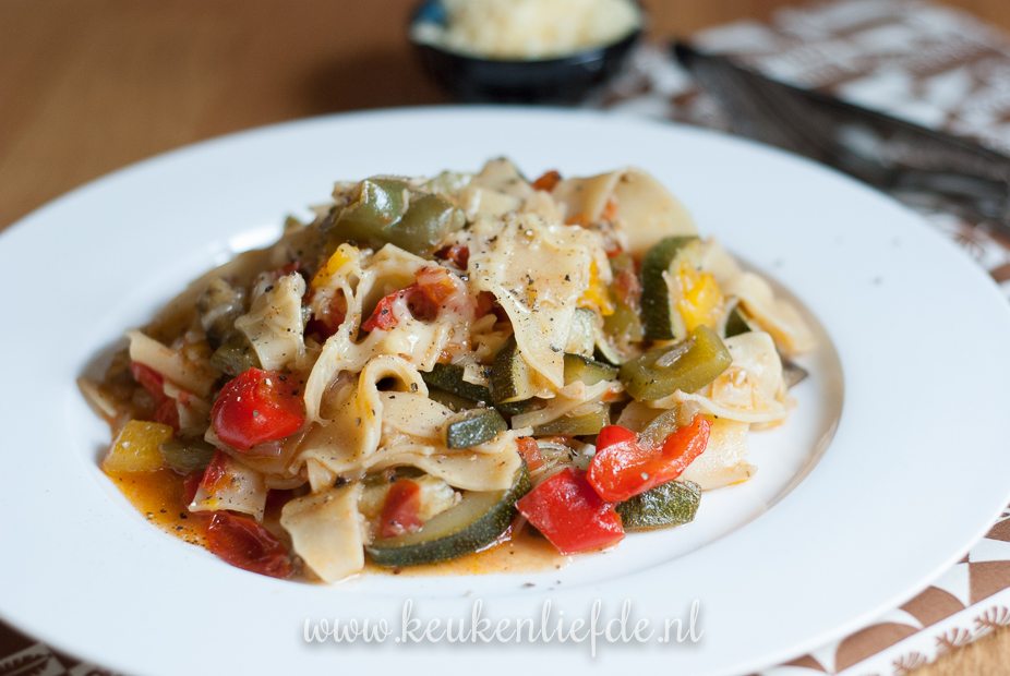 Lasagnette in groentesaus Lasagnette in groentesaus