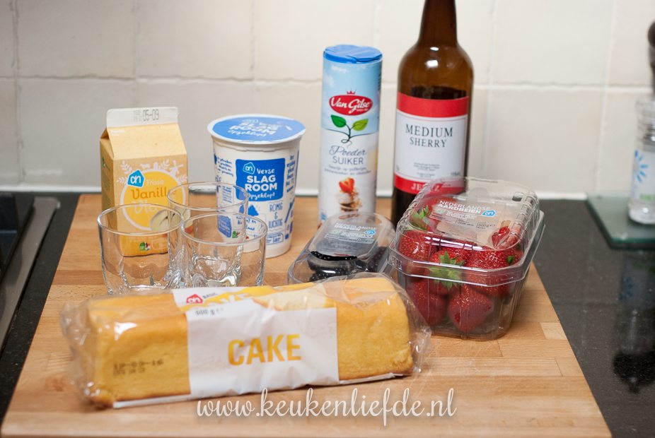 Trifle-glaasjes Trifle-glaasjes