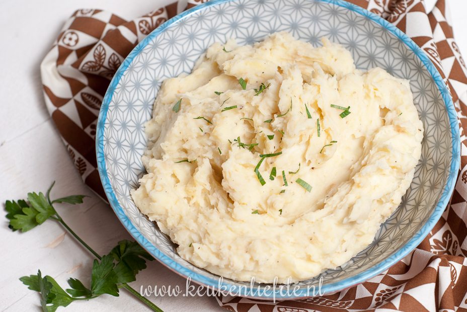 Aardappel knolselderijpuree Aardappel knolselderijpuree