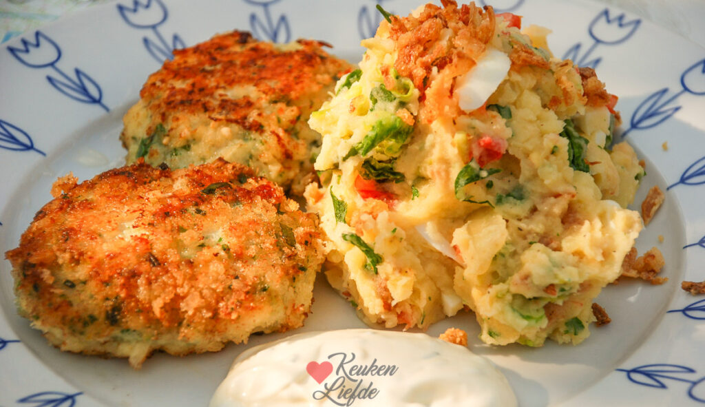 Hollandse stamppot met sla en ei