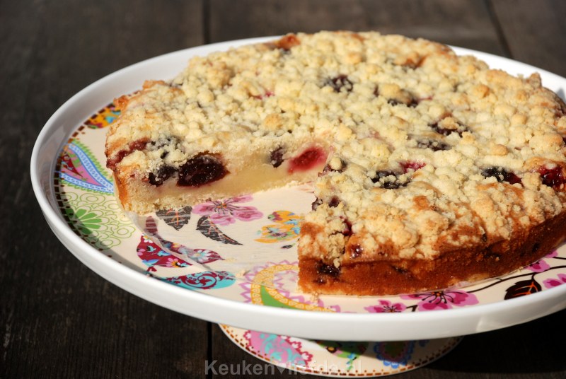 Frambozen kruimeltaart