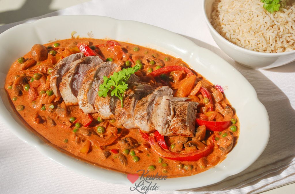 Snelle goulash met varkenshaas