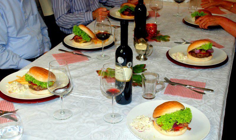 Black Angus broodje hamburger