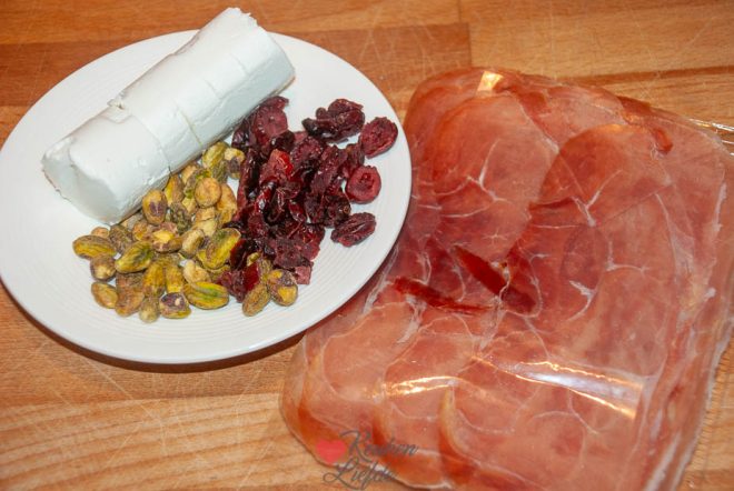 Hak de pistache en cranberry fijn