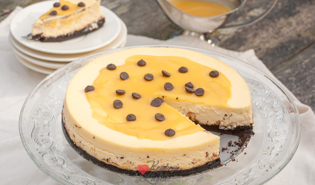 Cheesecake met salted caramel