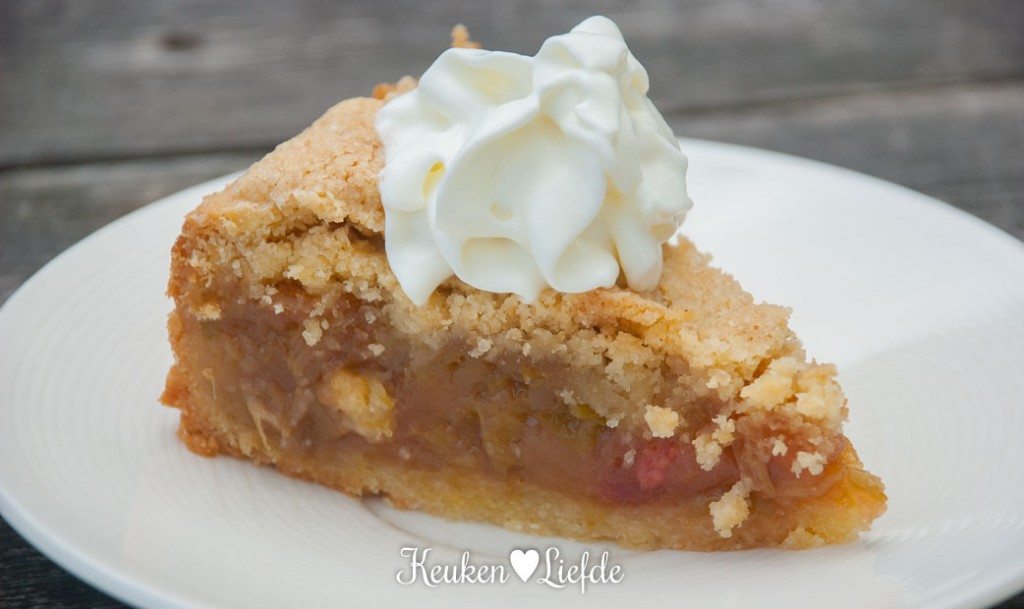 Rabarberkruimeltaart Rabarberkruimeltaart