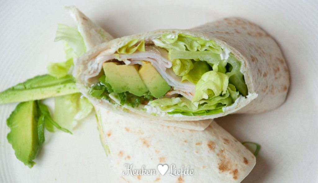 Wrap met kipfilet en avocado Wrap met kipfilet en avocado