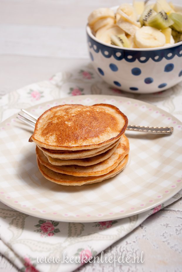 Pannenkoekjes met yoghurt Pannenkoekjes met yoghurt