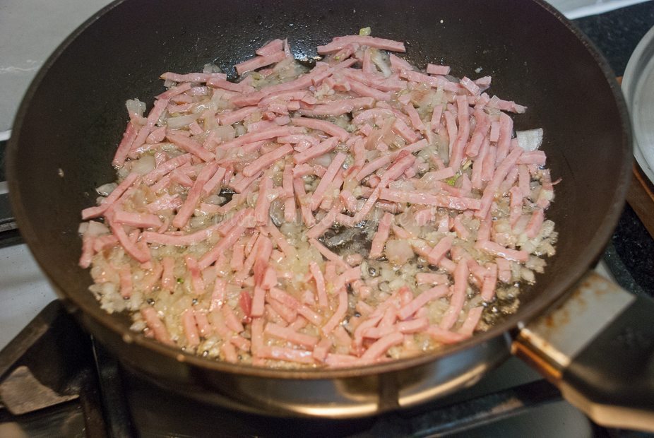 Pasta Boursin met ham en broccoli