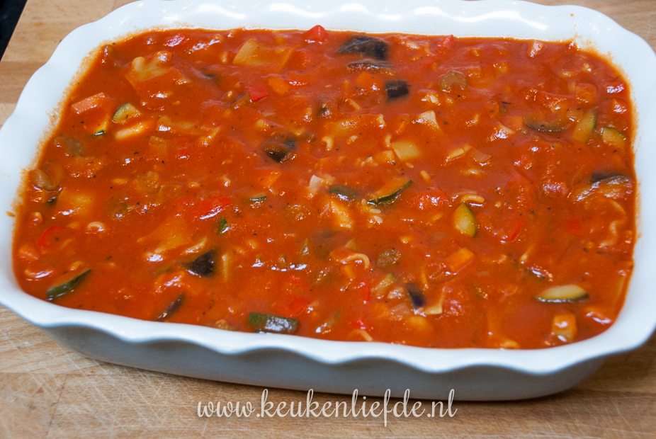Zelfgemaakte lasagnette