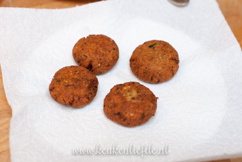 Zelfgemaakte falafel