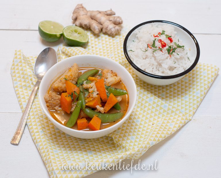 Thaise rode groentecurry