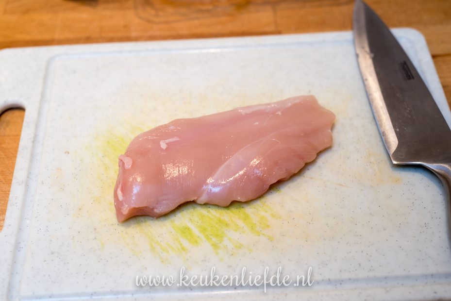 Zelfgemaakte kipschnitzel