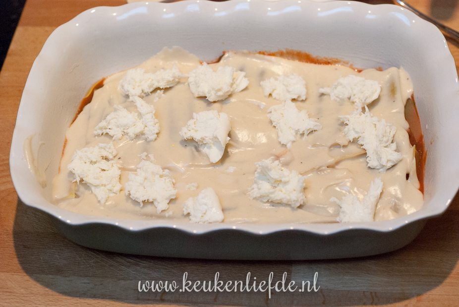 Lasagne met kip en spinazie