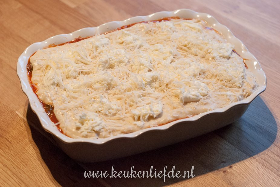 Lasagne met kip en spinazie