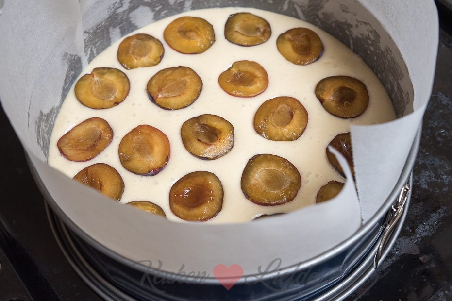 Snelle pruimencake