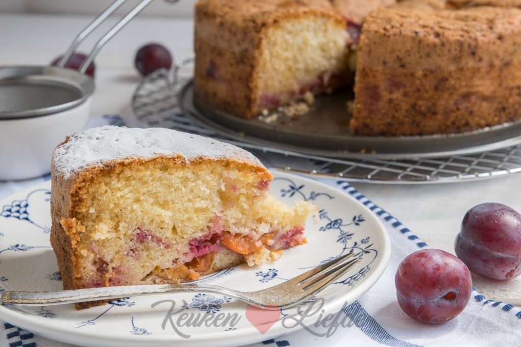 Snelle pruimencake