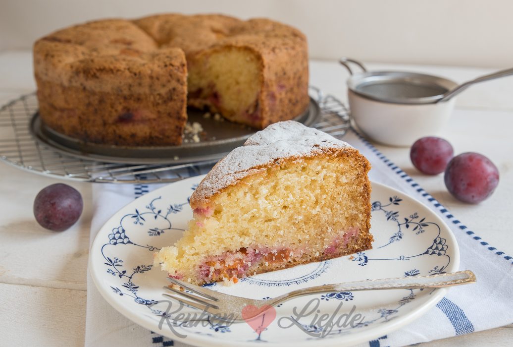 Snelle pruimencake