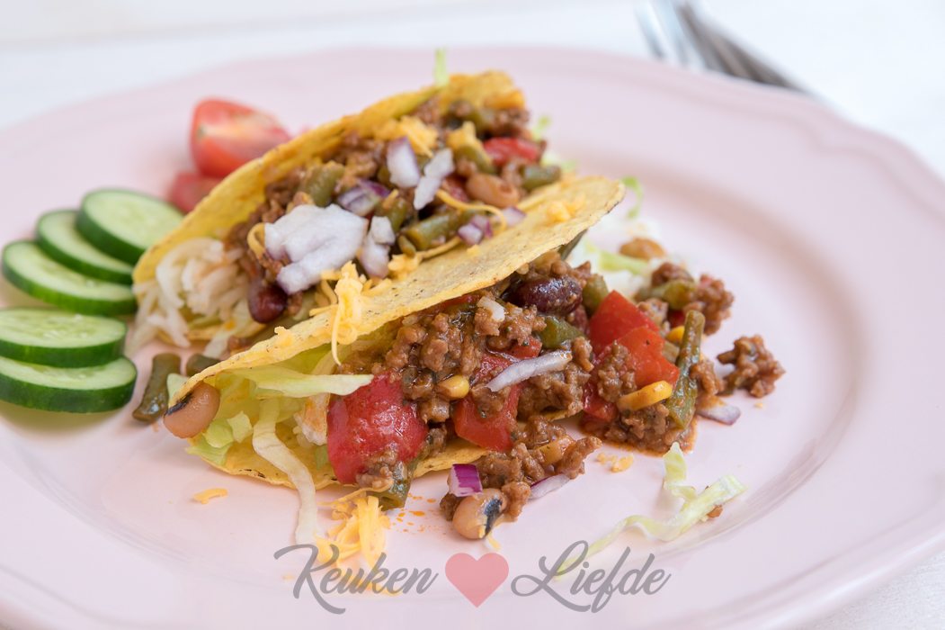 Taco's met gehakt en rijst