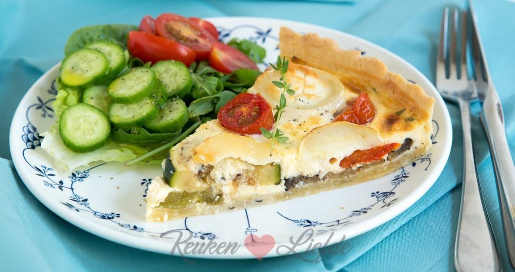 Groentequiche met geitenkaas