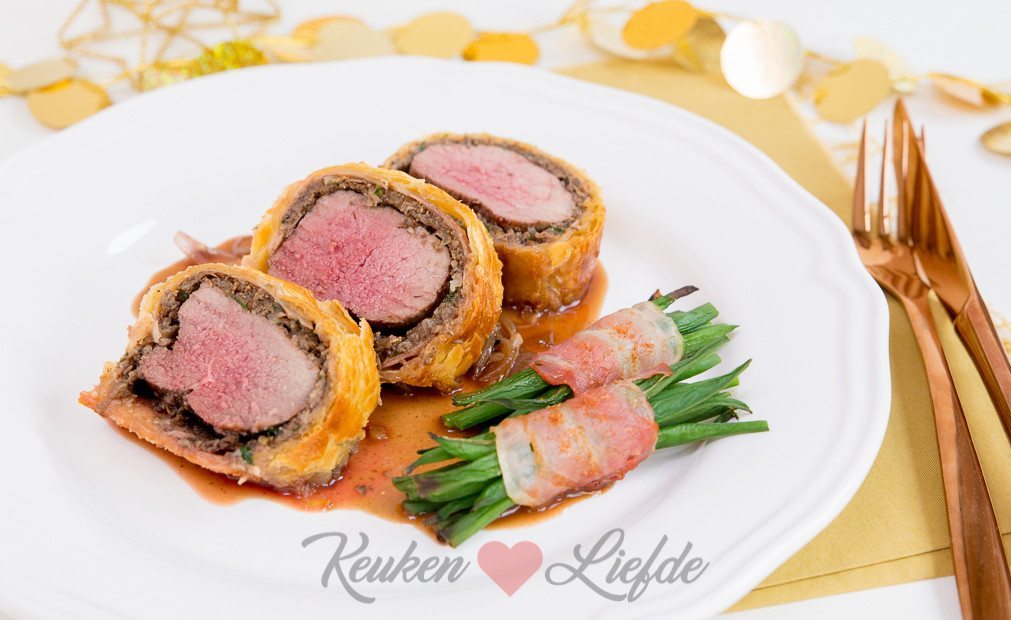 Hert wellington met wildsaus