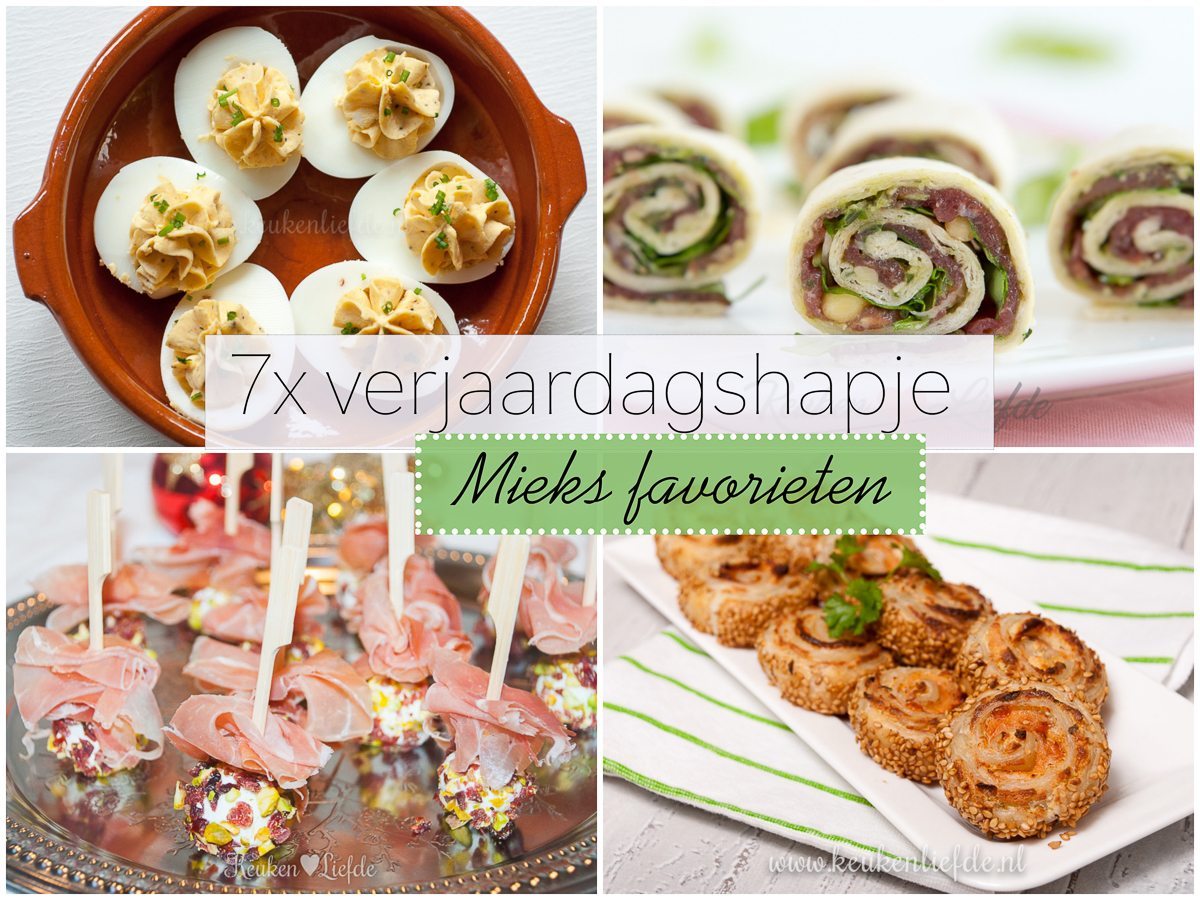 7x verjaardagshapje - Mieks favorieten!