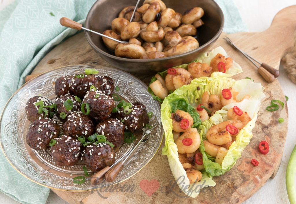 3 x Aziatische hapjes