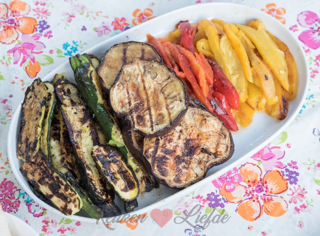 Gegrilde groente van de barbecue