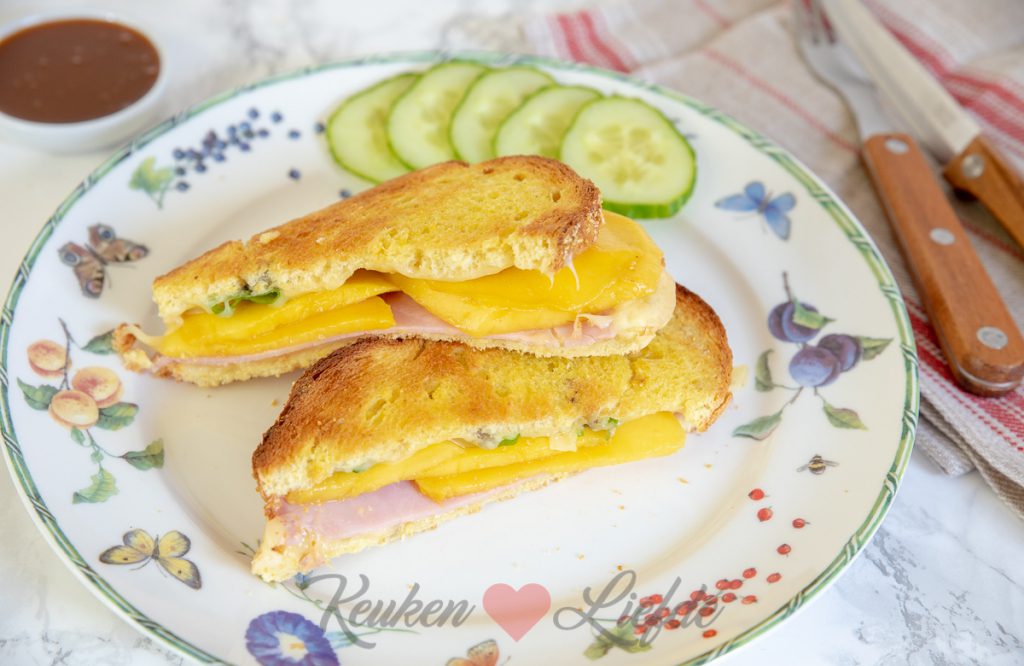 Tosti Hawaï met mango