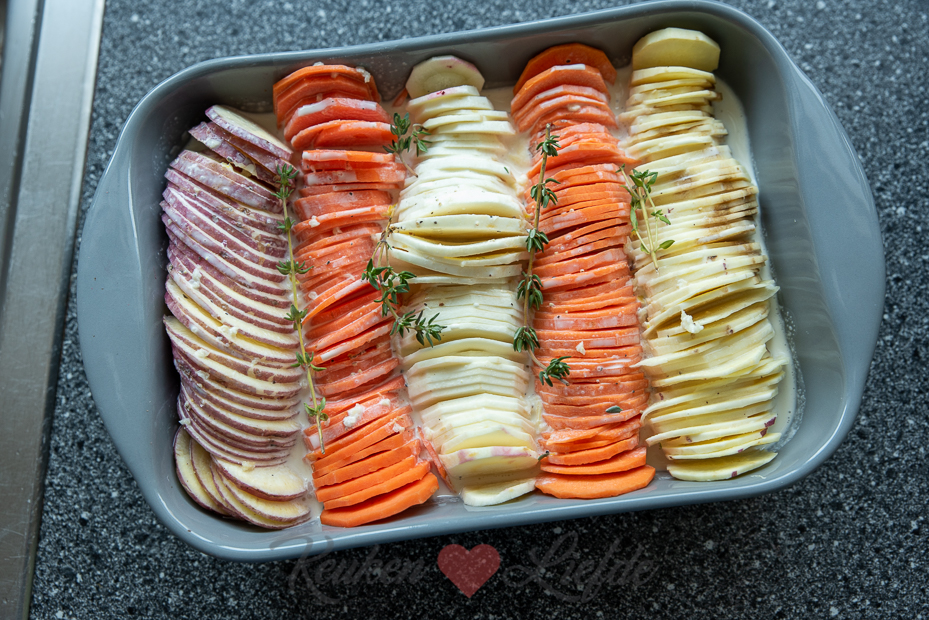Groentegratin uit de oven Groentegratin uit de oven