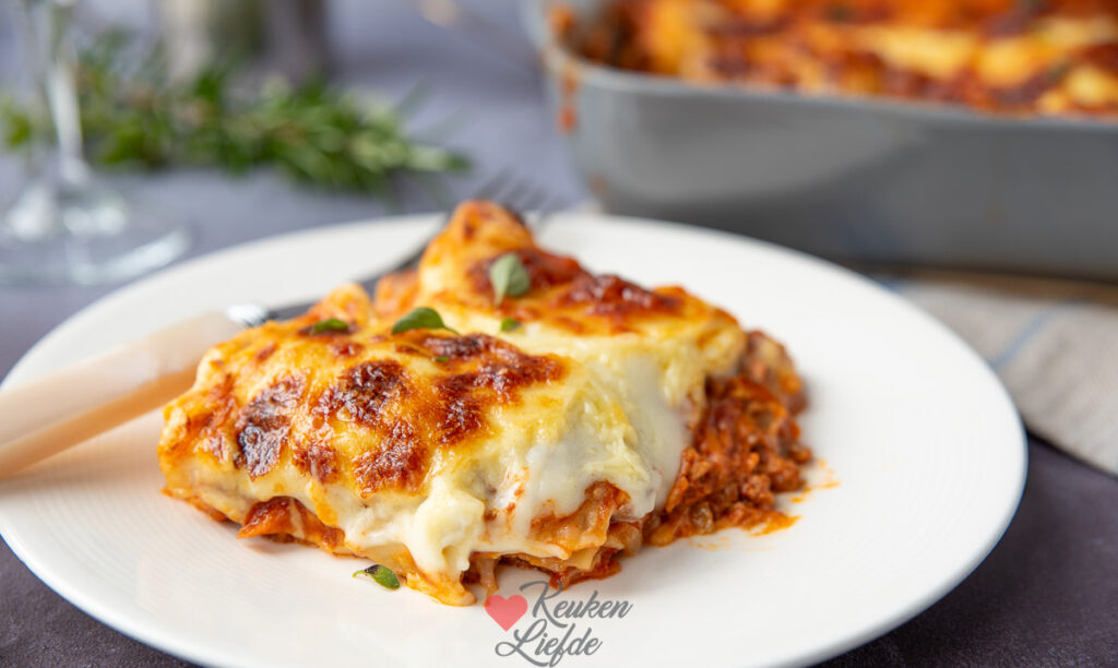 Lasagne bolognese met bechamelsaus