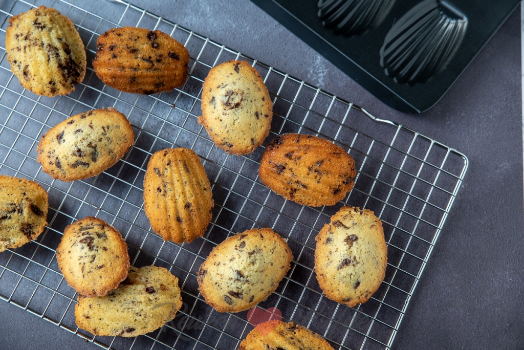 Stracciatella madeleines
