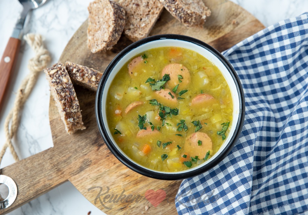 Vegetarische erwtensoep