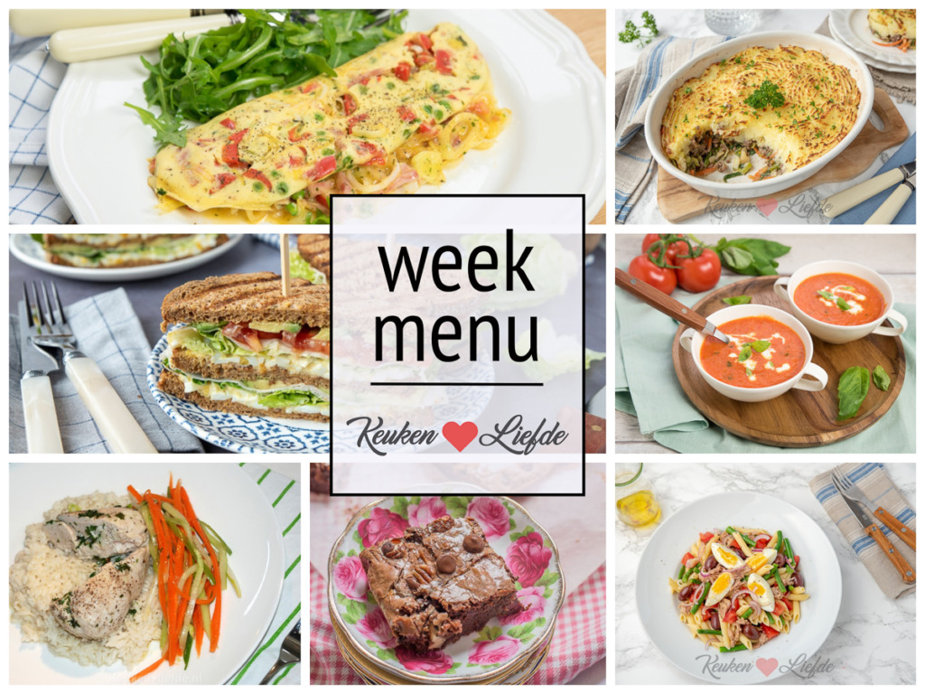 Weekmenu 16-2020 Weekmenu 16-2020